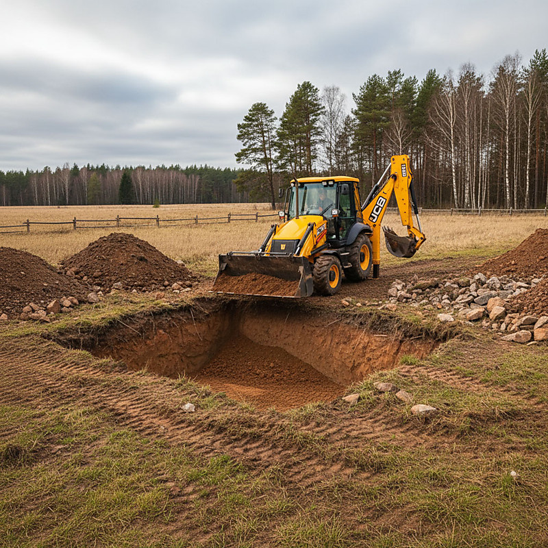 Рытье котлованов