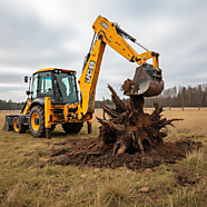 Выкорчевывание пней