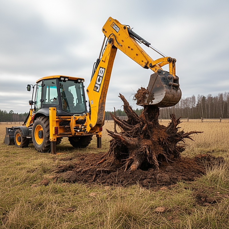 Выкорчевывание пней
