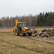 Расчистка территории от зарослей и деревьев