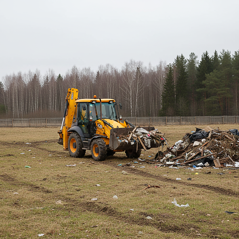 Расчистка территории от зарослей и деревьев