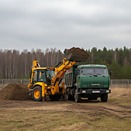 Погрузка самосвалов