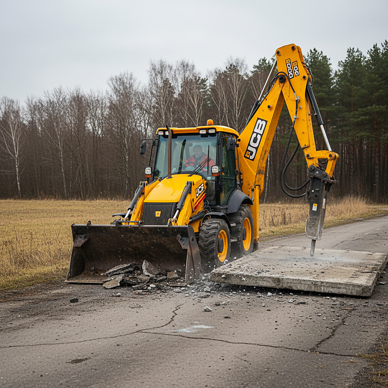Разрушение асфальтовых покрытий и дорожных плит